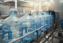 3 gallon glass bottles spring water