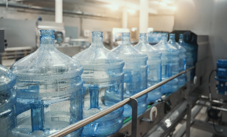 3 gallon glass bottles spring water