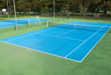 tennis court flooring