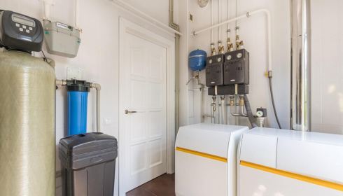 commercial water softener installation