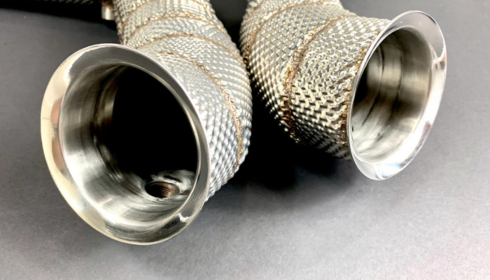 mercedes e63 w213 catted and catless downpipes